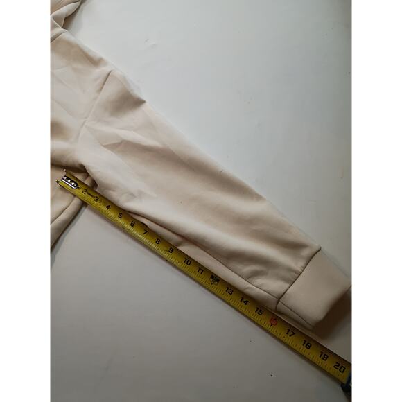 A New Day Women's Cream Double Knit Zip Hoodie Sweatshirt M - Picture 5 of 6